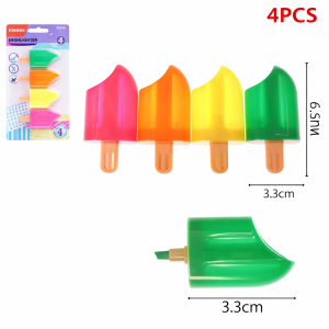 destacadores flúor helado 4pcs 15.8cm