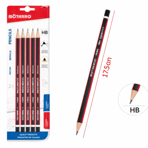 lápiz grafito 5 pcs